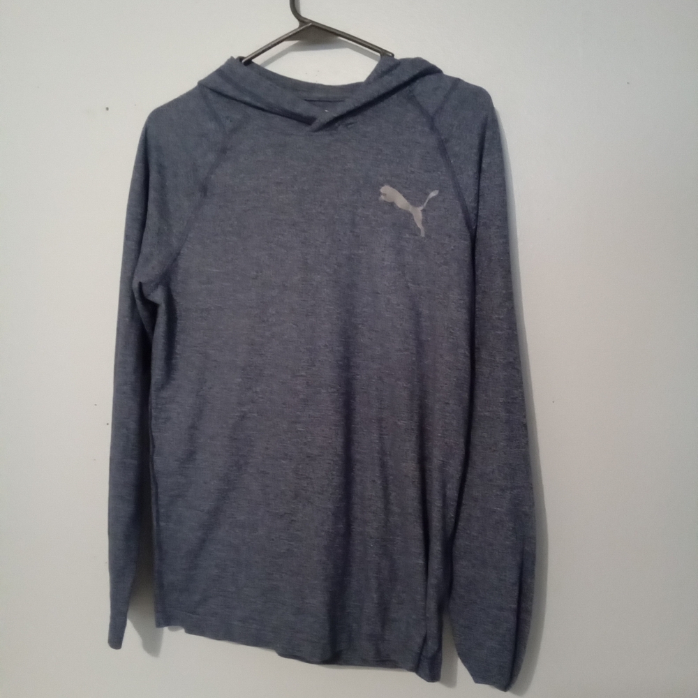 Puma Men's Heather Blue Hoodie